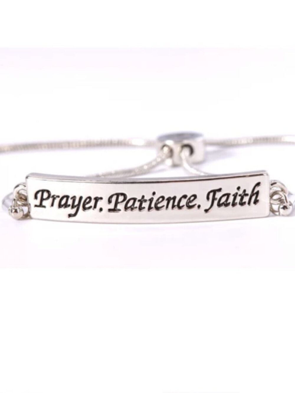 3/$25 Zoe's Loft - Prayer Patience Faith Bracelet